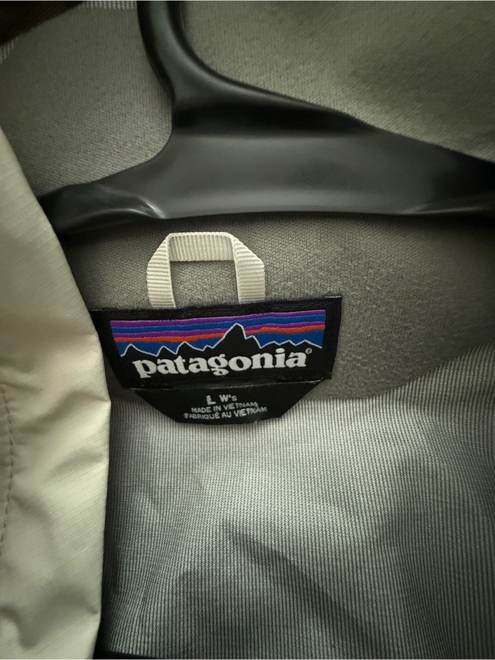 Patagonia Torrentshell Rain Jacket White Women’s Large - Picture 3 of 3